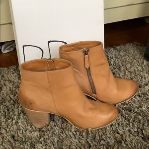 BARELY WORN BP BROWN LEATHER BOOTIES